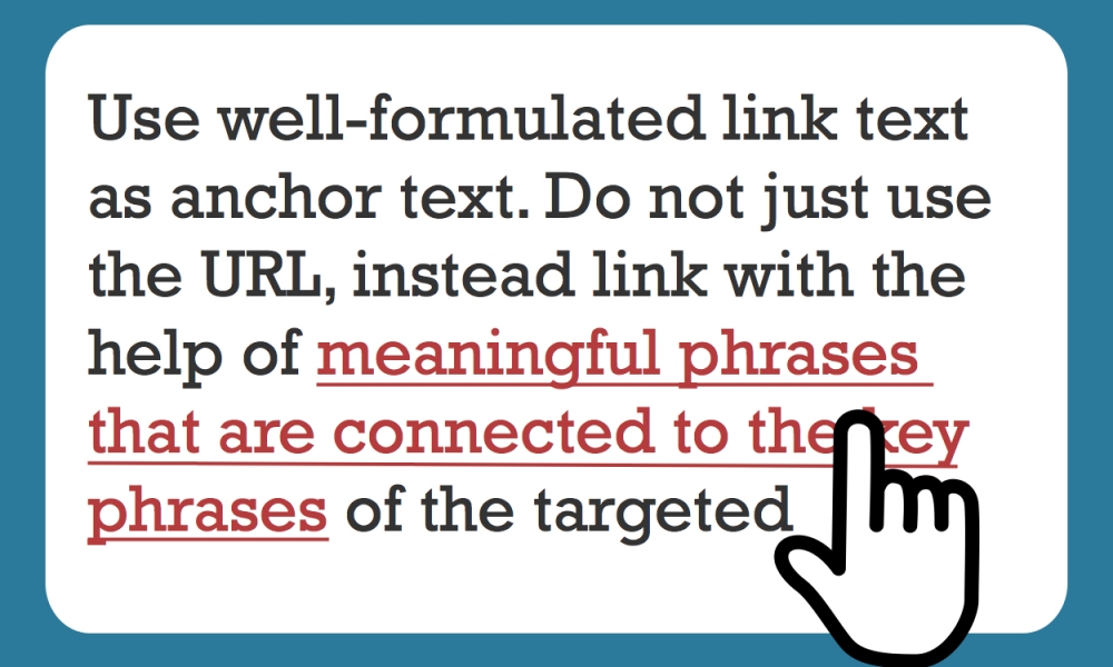 linktext and hand cursor blog article by Virtual Wave Media
