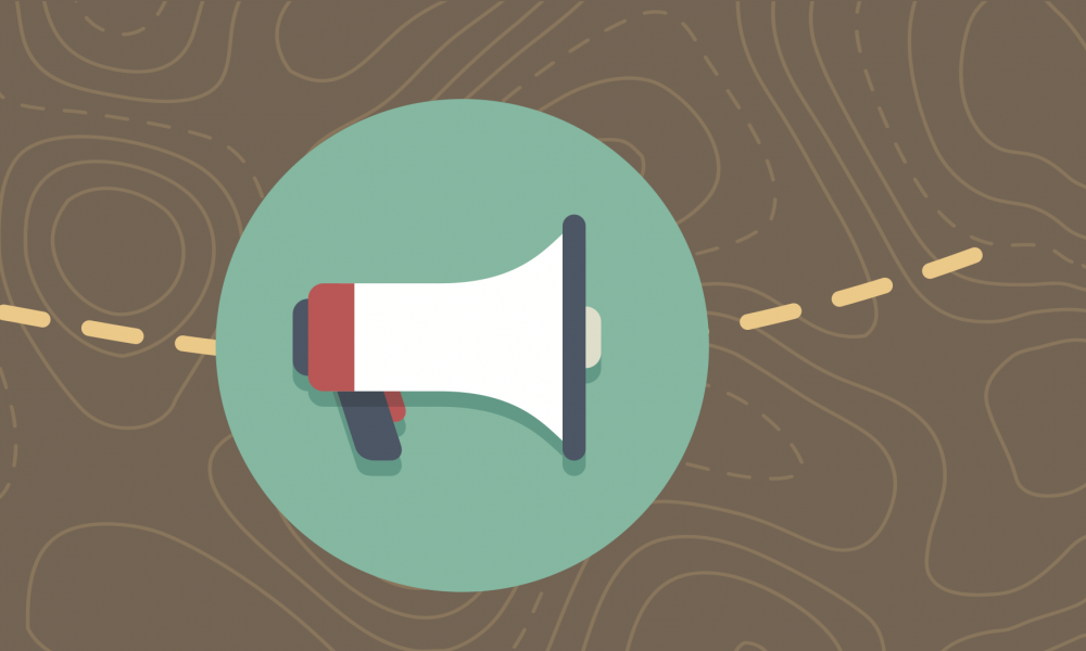 Make yourself heard (and seen) megaphone icon to pitch your article virtual wave media