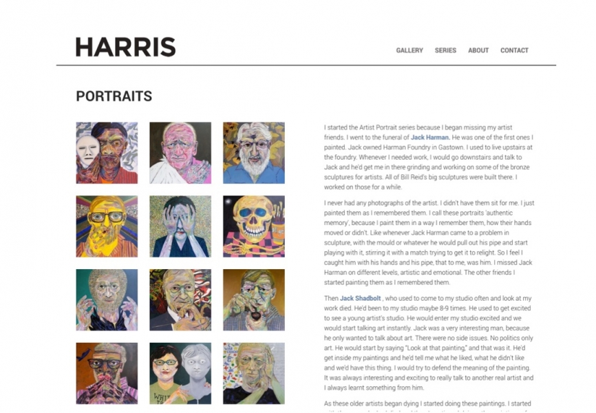 Chris Harris series landing pages - web design by Virtual Wave Media