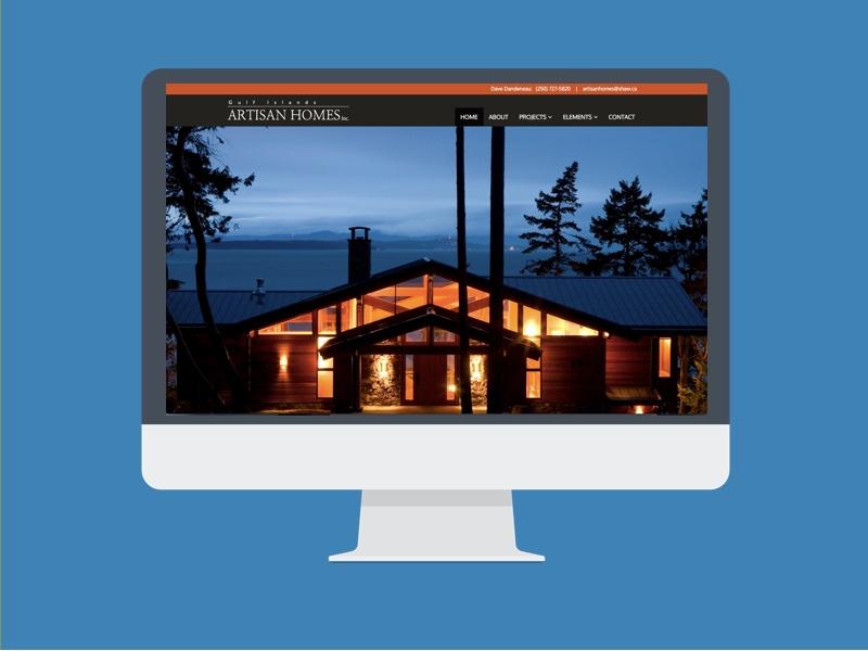 Artisan Homes Website design by Virtual Wave Media