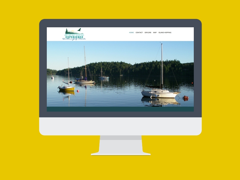 homepage look southern gulf islands designed by Virtual Wave Media