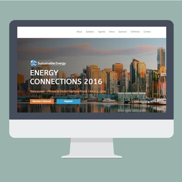 Energy Connections 2016 website screenshot webdesign by Virtual Wave Media