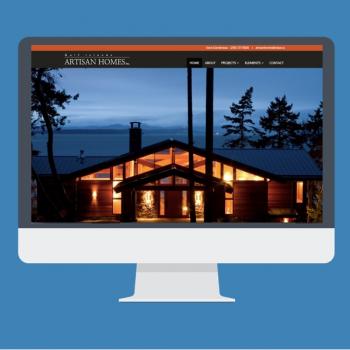 Artisan Homes Website design by Virtual Wave Media